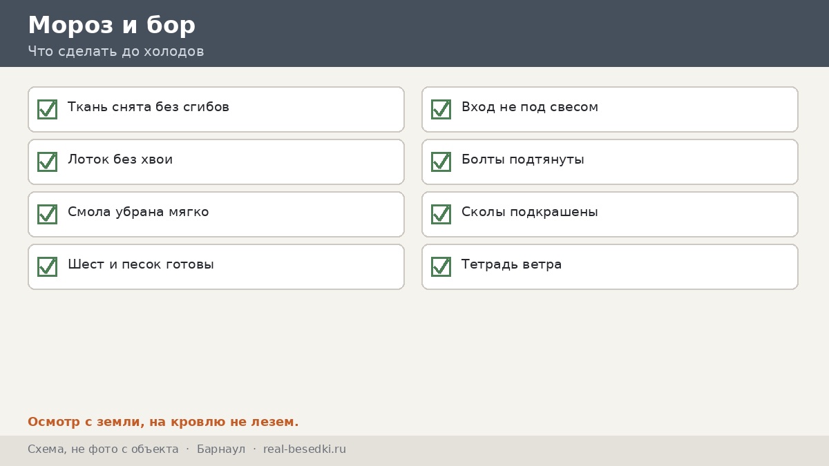 Чек-лист зимы в Барнауле