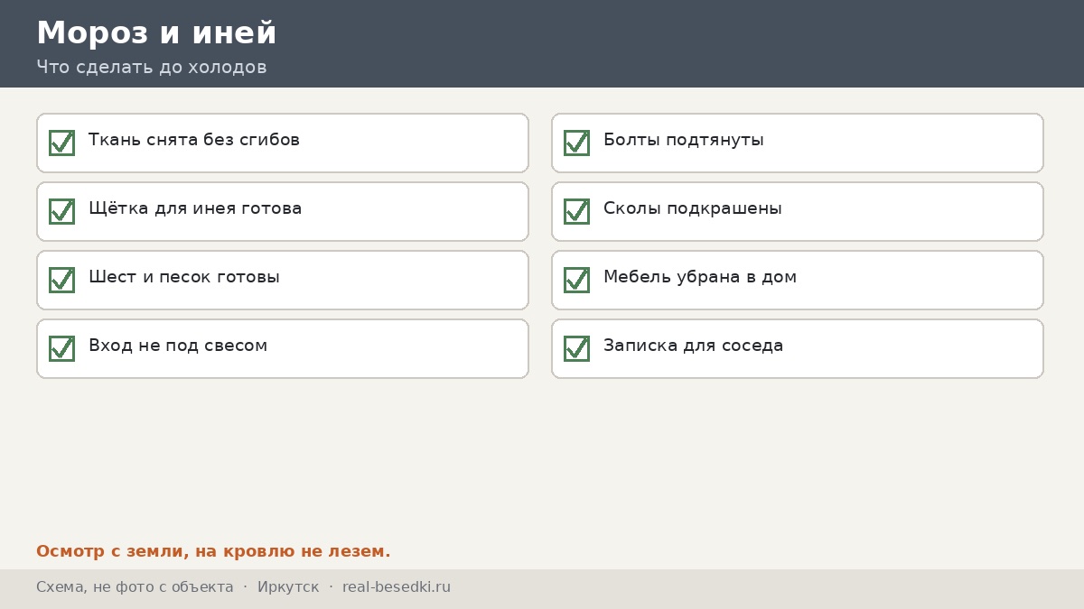 Чек-лист зимы в Иркутске