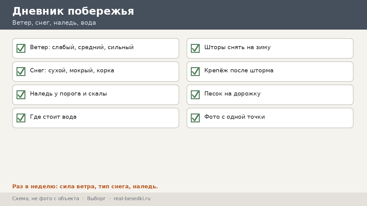 Чек-лист зимы, Выборг