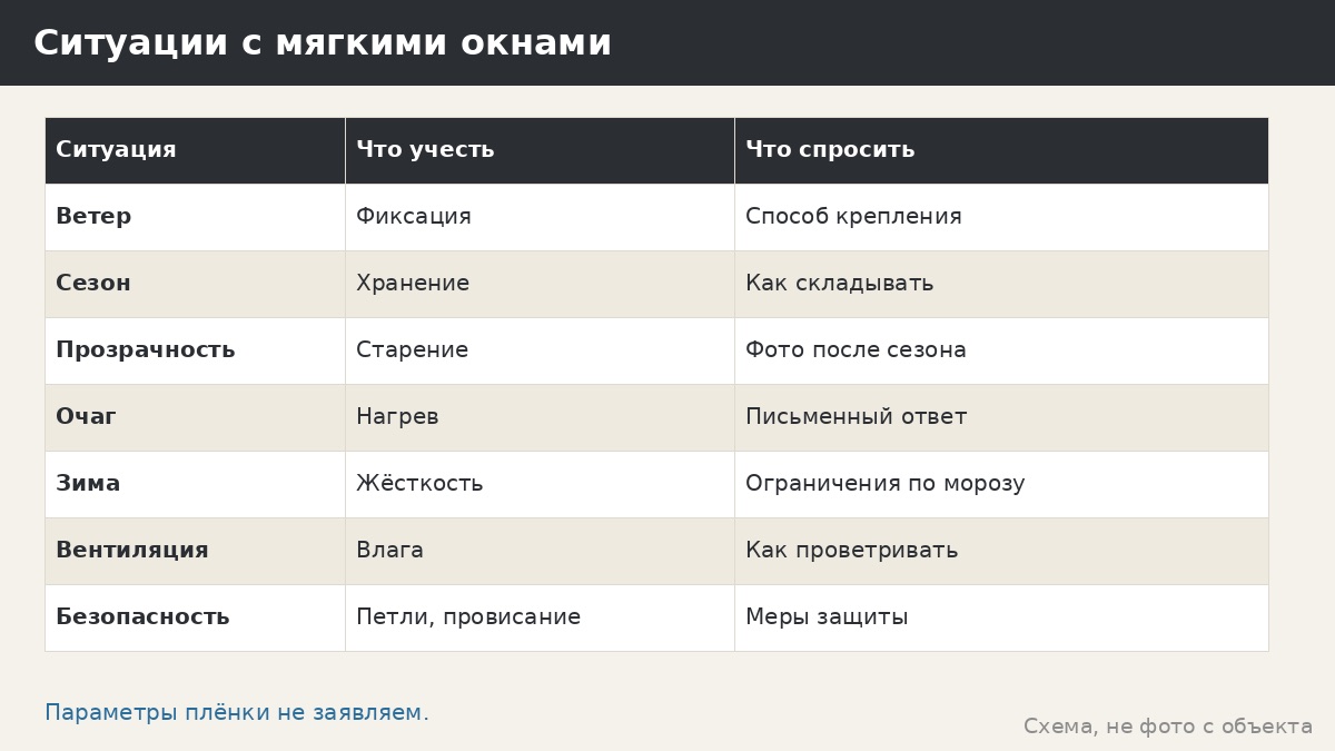 Мягкие окна ПВХ для беседки: как они устроены и что спросить у поставщика
