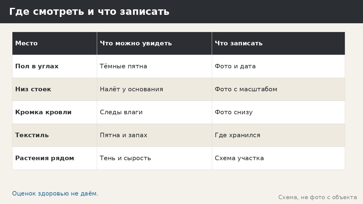 Грибок, плесень и налёт на беседке: откуда берутся и что делать без рецептов