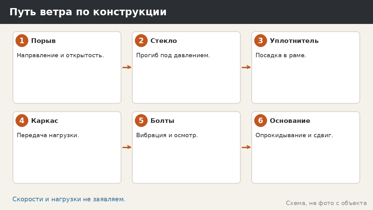 Стекло и ветровая нагрузка в беседке: как ветер действует на остекление