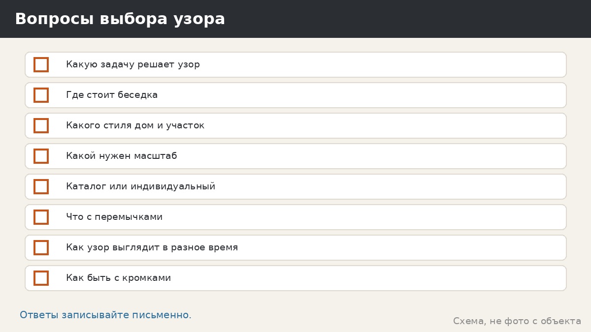 Выбор узора панелей: чек-лист из десяти вопросов перед заказом