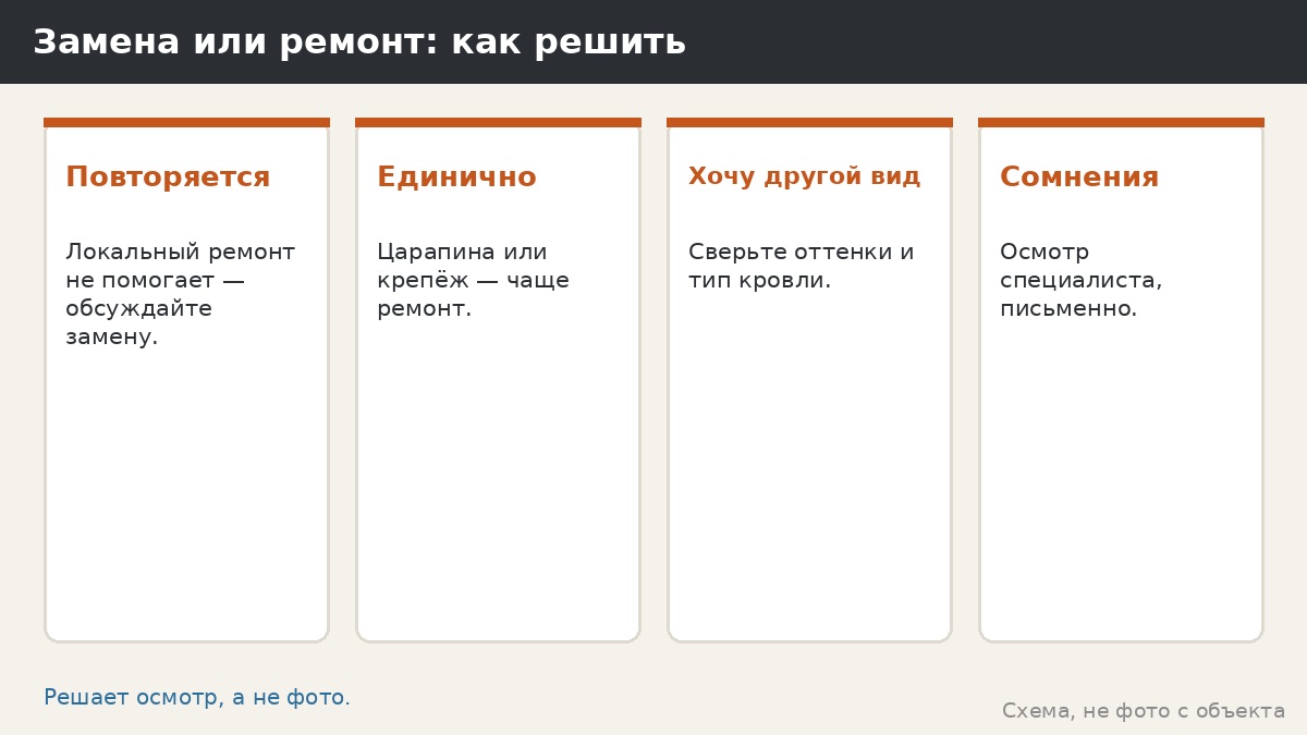 Замена или ремонт: как решить