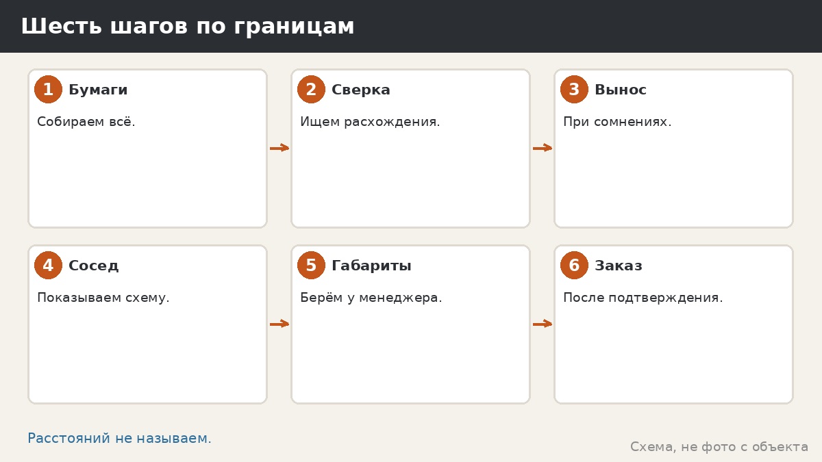 Шесть шагов по границам